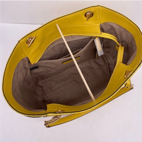 Michael Kors Yellow Tote Chain Shoulder Bag - Picture 5 of 12